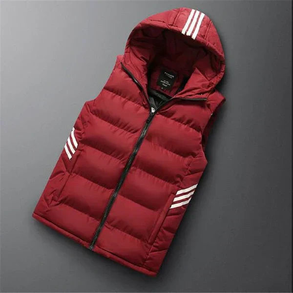 Heren bodywarmer met capuchon