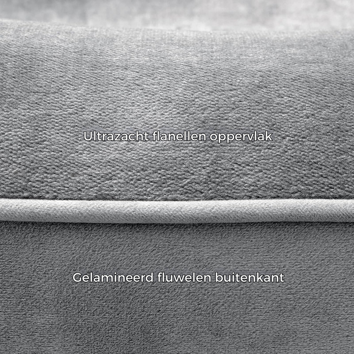 Orthopedisch Hondenbed met Traagschuim en Pluche Bekleding