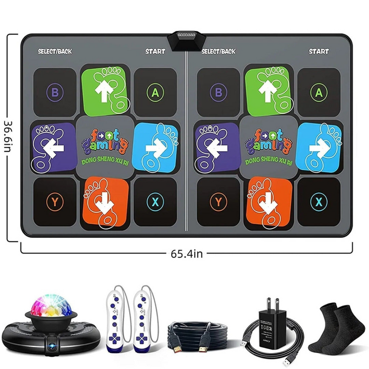 Draadloze Dubbele Dance Mat voor TV en PC