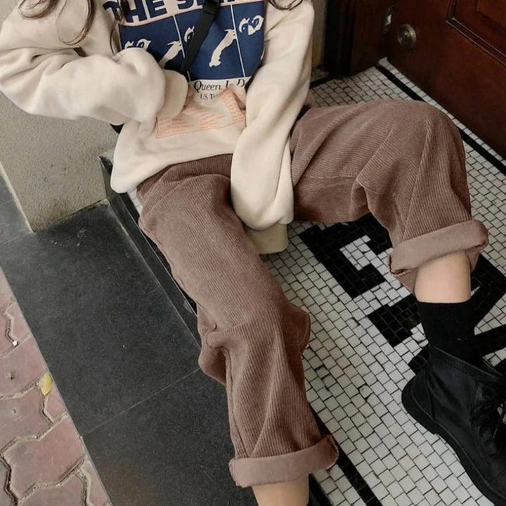 Corduroy broek voor dames – Stijlvolle dagelijkse broek