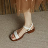 Elegante Leren Vrouwen Sandalen - Stevig en Comfortabel