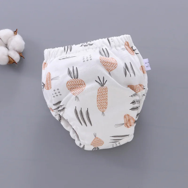 Herbruikbare Baby Luierbroek met Waterdichte 6-Lagen Kruis