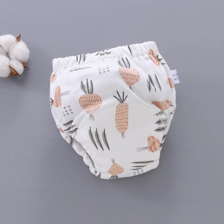 Herbruikbare Baby Luierbroek met Waterdichte 6-Lagen Kruis