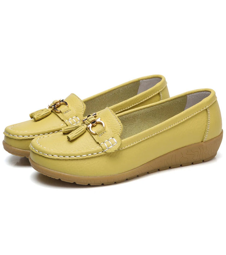 Leren Ballerina Flats met Cut-Out Design en Ultiem Draagcomfort