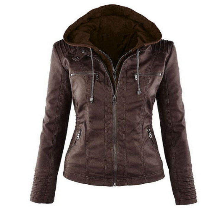 Evi – Leren Zomerjas voor Dames