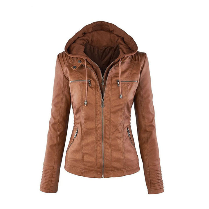 Evi – Leren Zomerjas voor Dames