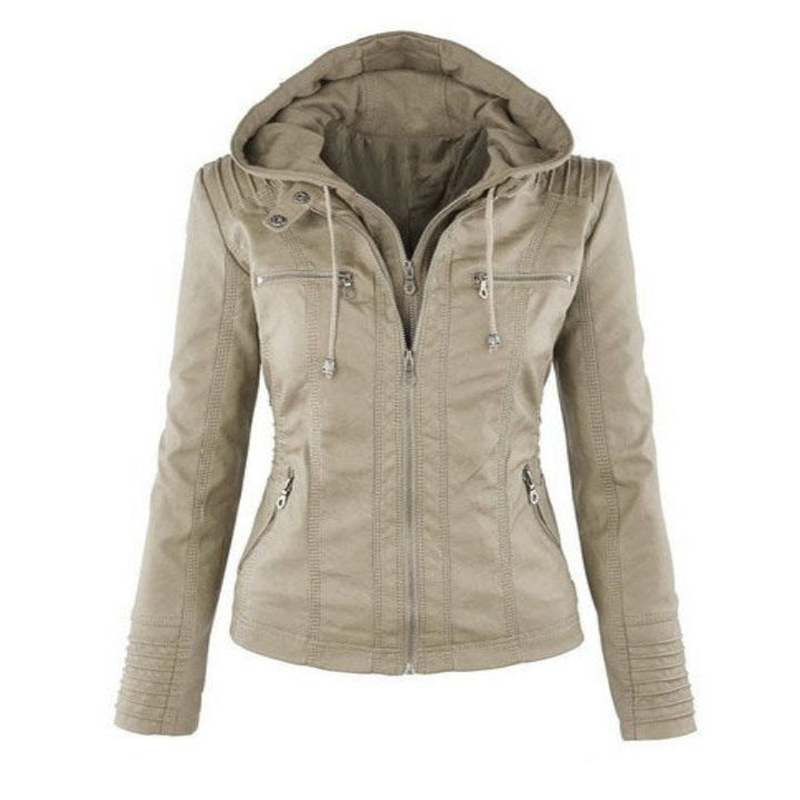 Evi – Leren Zomerjas voor Dames