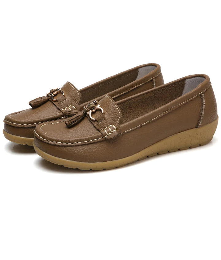 Leren Ballerina Flats met Cut-Out Design en Ultiem Draagcomfort