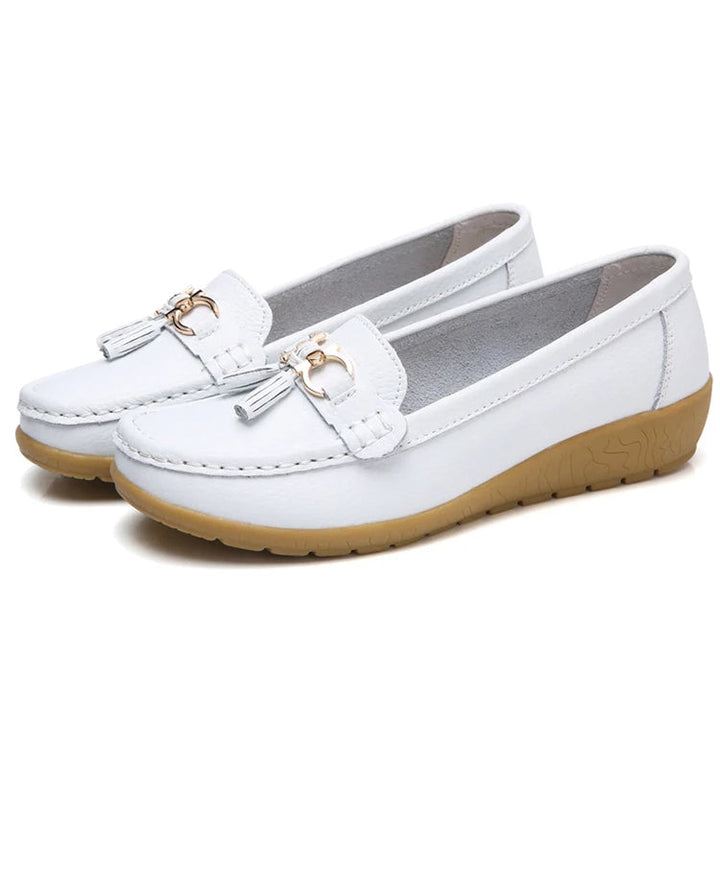 Leren Ballerina Flats met Cut-Out Design en Ultiem Draagcomfort