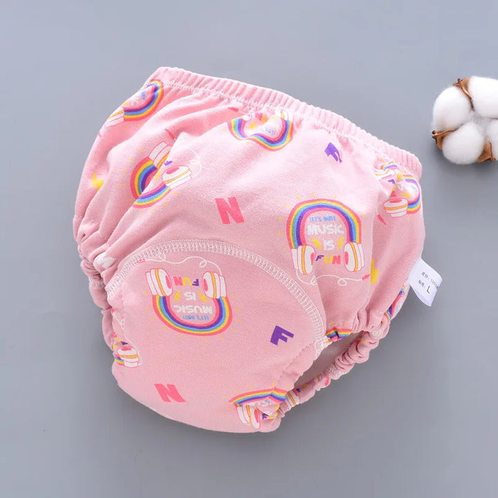 Herbruikbare Baby Luierbroek met Waterdichte 6-Lagen Kruis