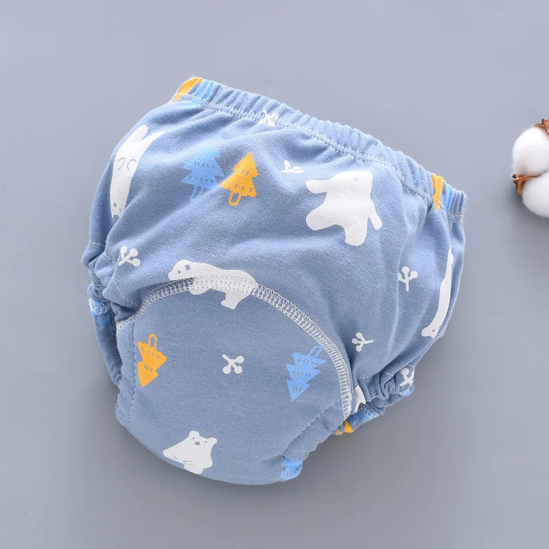 Herbruikbare Baby Luierbroek met Waterdichte 6-Lagen Kruis