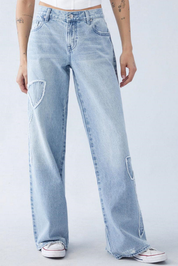 Dames spijkerbroek - wijd model - Comfortabel en stijlvol