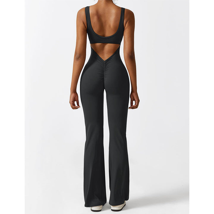 Mouwloze Flared Jumpsuit voor Yoga & Fitness