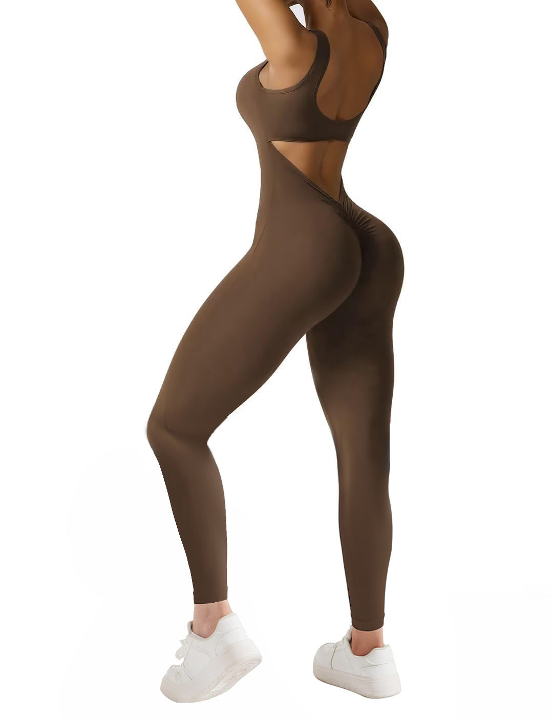 Mouwloze Flared Jumpsuit voor Yoga & Fitness