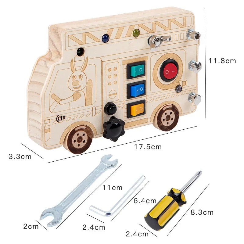 LED Licht & Sensorisch Activiteitenbord voor Kinderen (2–6 jaar)