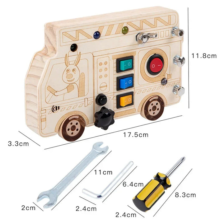 LED Licht & Sensorisch Activiteitenbord voor Kinderen (2–6 jaar)