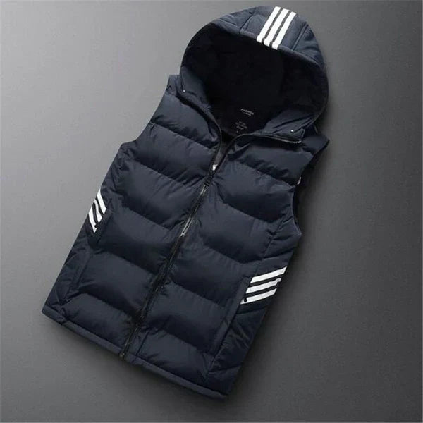 Heren bodywarmer met capuchon