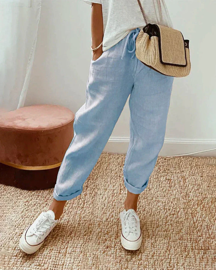 Yanna - Casual linnen broek voor dames