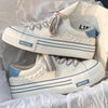 Serenity – Trendy Platform Canvas Sneakers met Verhoogde Zool