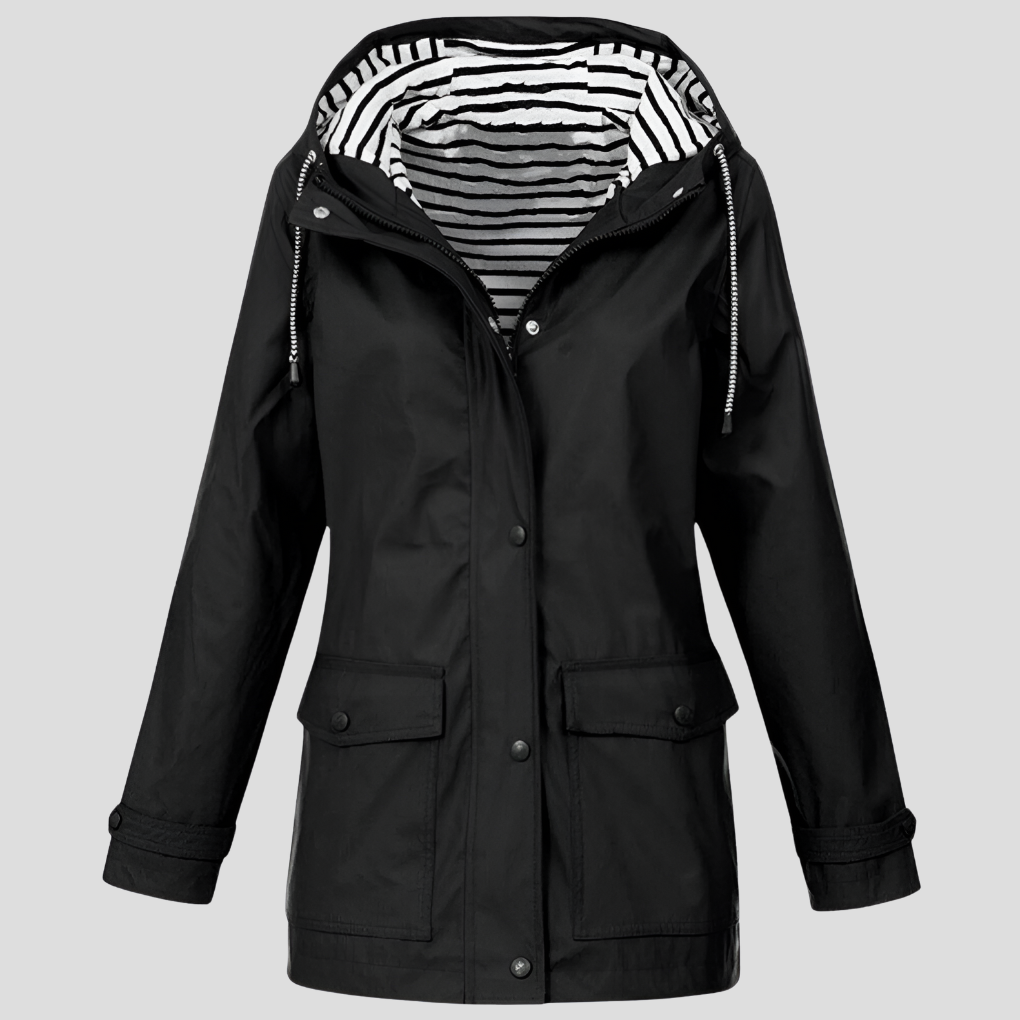 Waterdichte en winddichte capuchonjas voor dames