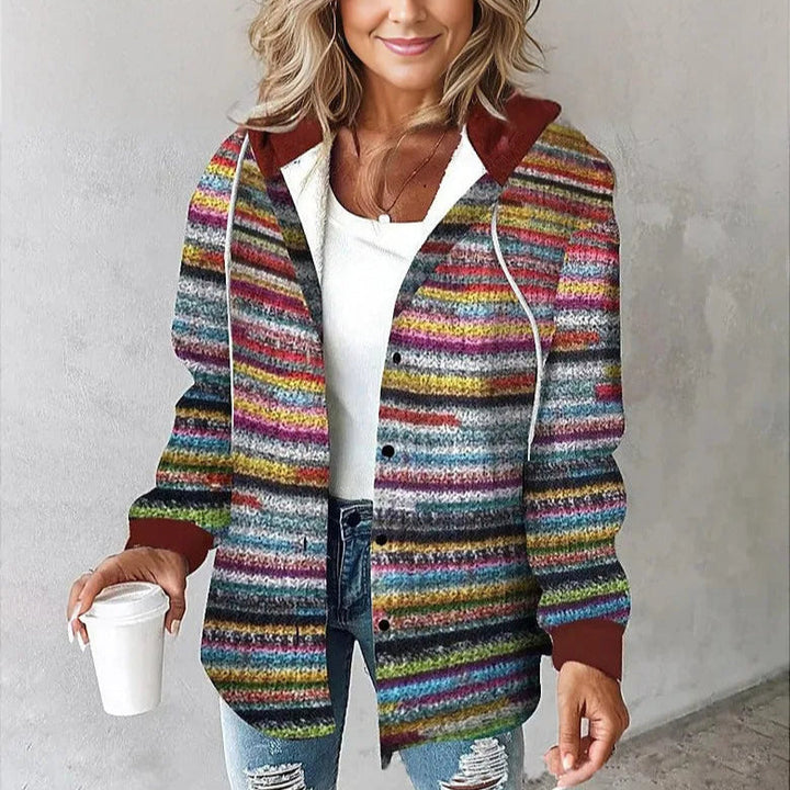 Emily – Geruite Hooded Zomer Jas voor Dames