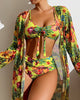 Tamara – Tropische Bloom Bikini Set dames