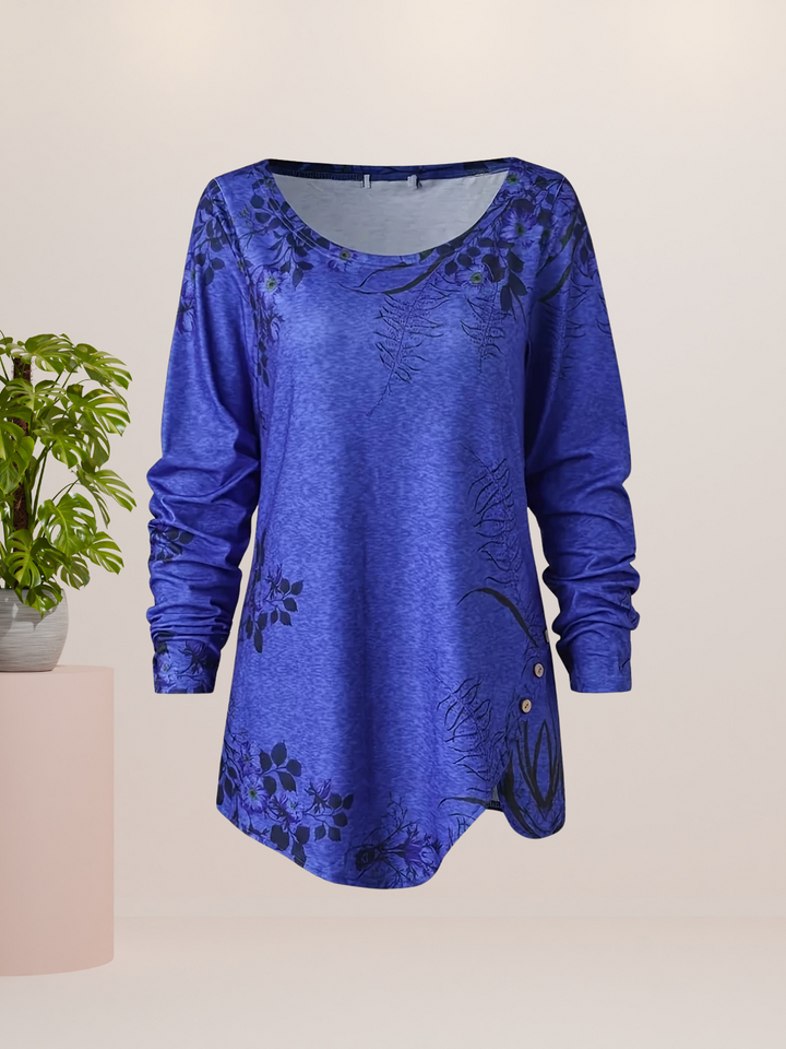 Thekla – Casual Bloemenprint T-Shirt met Lange Mouwen