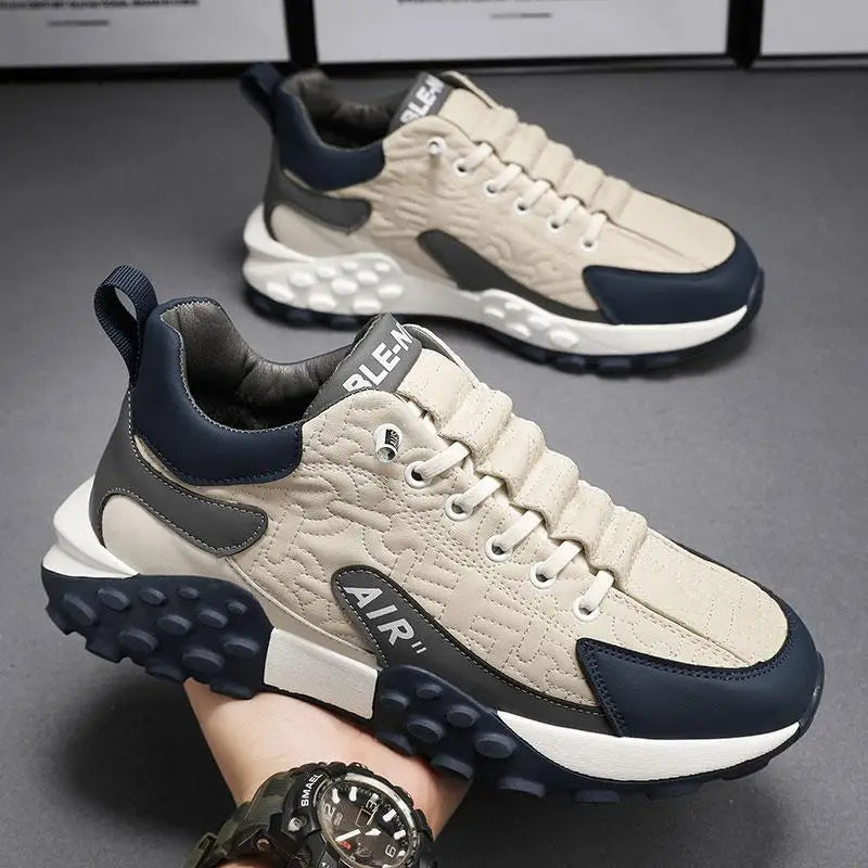 Stridemax – Stijlvolle Platform Sneakers voor Heren