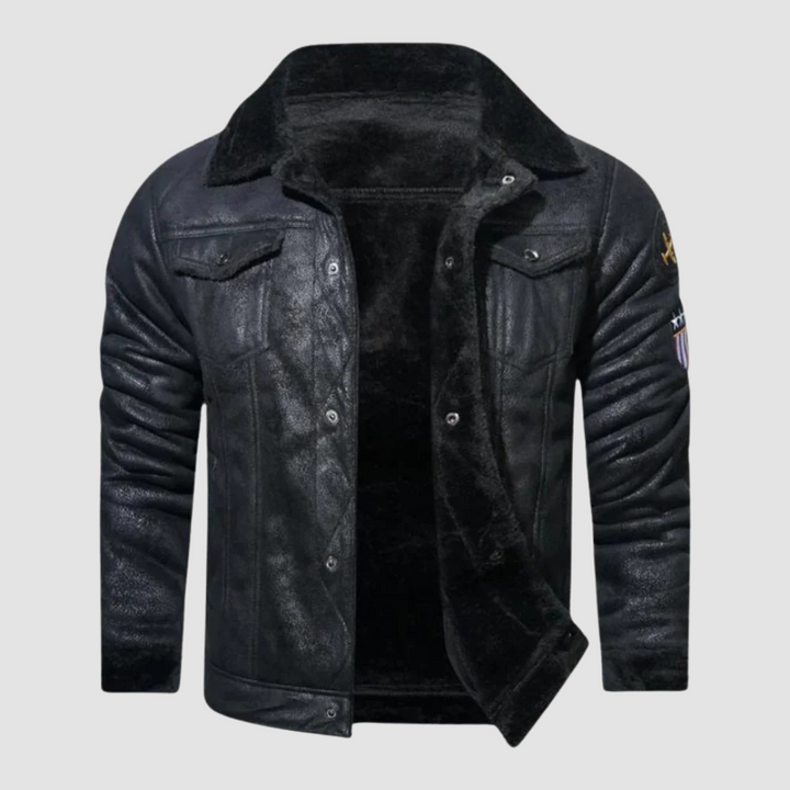 Winter Bomberjack met Fleece Voering en Pilotenstijl