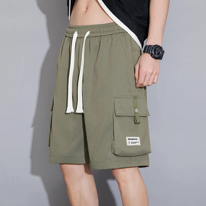 Luchtige Cargo Shorts voor Heren met Comfortabele Pasvorm en Praktische Zakken