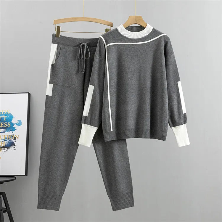 CozyKnits – Warme Gebreide 2-Delige Set voor Dames