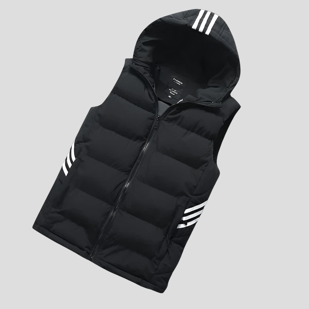 Heren bodywarmer met capuchon