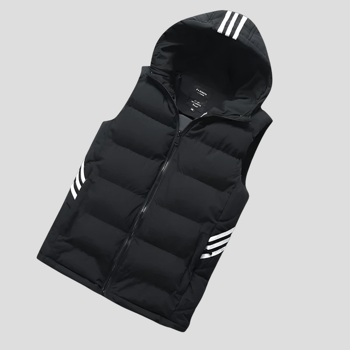 Heren bodywarmer met capuchon