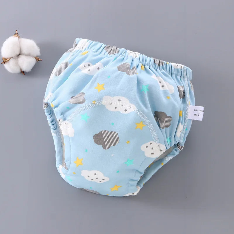 Herbruikbare Baby Luierbroek met Waterdichte 6-Lagen Kruis