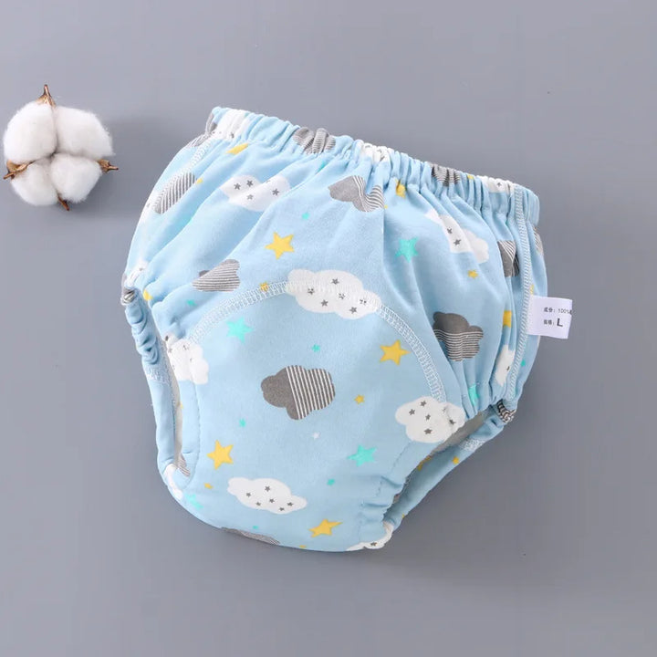 Herbruikbare Baby Luierbroek met Waterdichte 6-Lagen Kruis