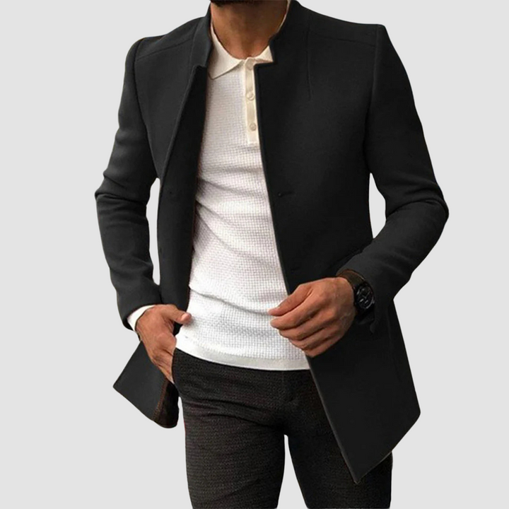 Klassieke Lange Heren Jas voor Winter en Herfst