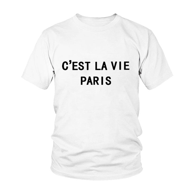 Casual-Chic Dames T-shirt met Minimalistische Print