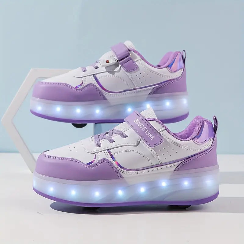 RollGlo - Trendy Rolschoenen voor kinderen - met lampjes