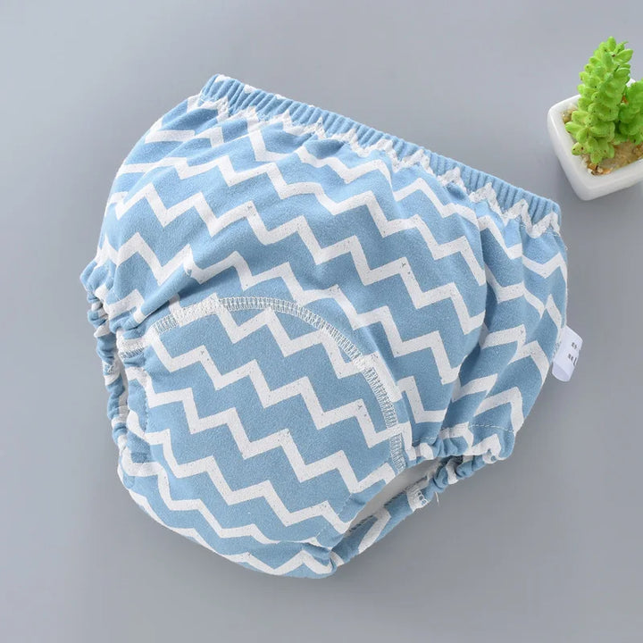 Herbruikbare Baby Luierbroek met Waterdichte 6-Lagen Kruis