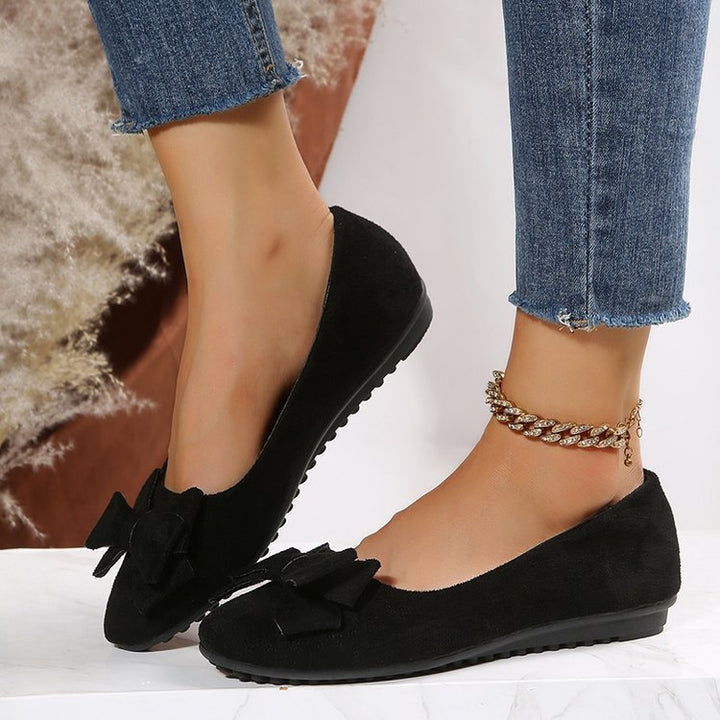 Dames Loafers met Strikdetail en Comfortabele Pasvorm