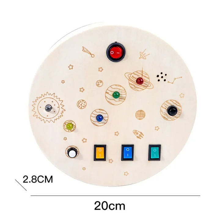 LED Licht & Sensorisch Activiteitenbord voor Kinderen (2–6 jaar)