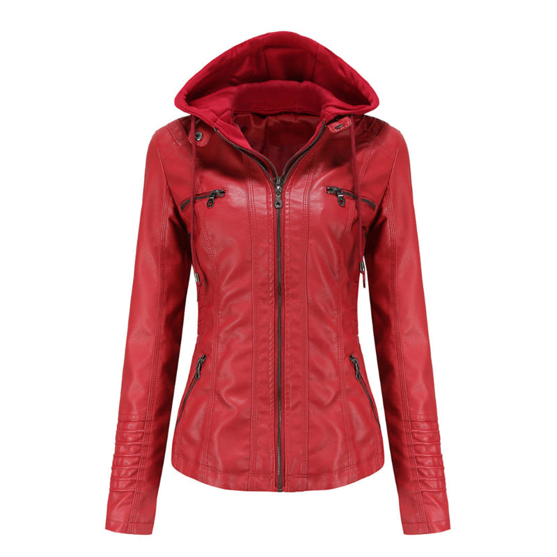Evi – Leren Zomerjas voor Dames