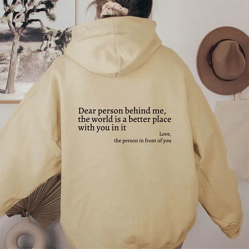 Unisex Hoodie met Inspirerende Boodschap