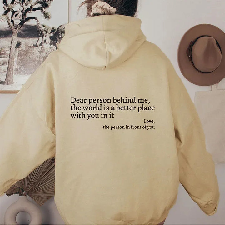 Unisex Hoodie met Inspirerende Boodschap