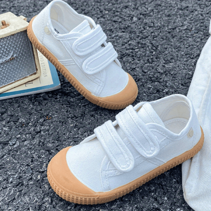 Unisex canvas kinderschoenen lichtgewicht ademende sneakers - Frankie