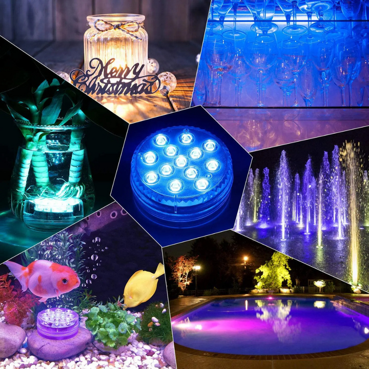 LED-kleur onderwater zwembadlamp met RF-afstandsbediening
