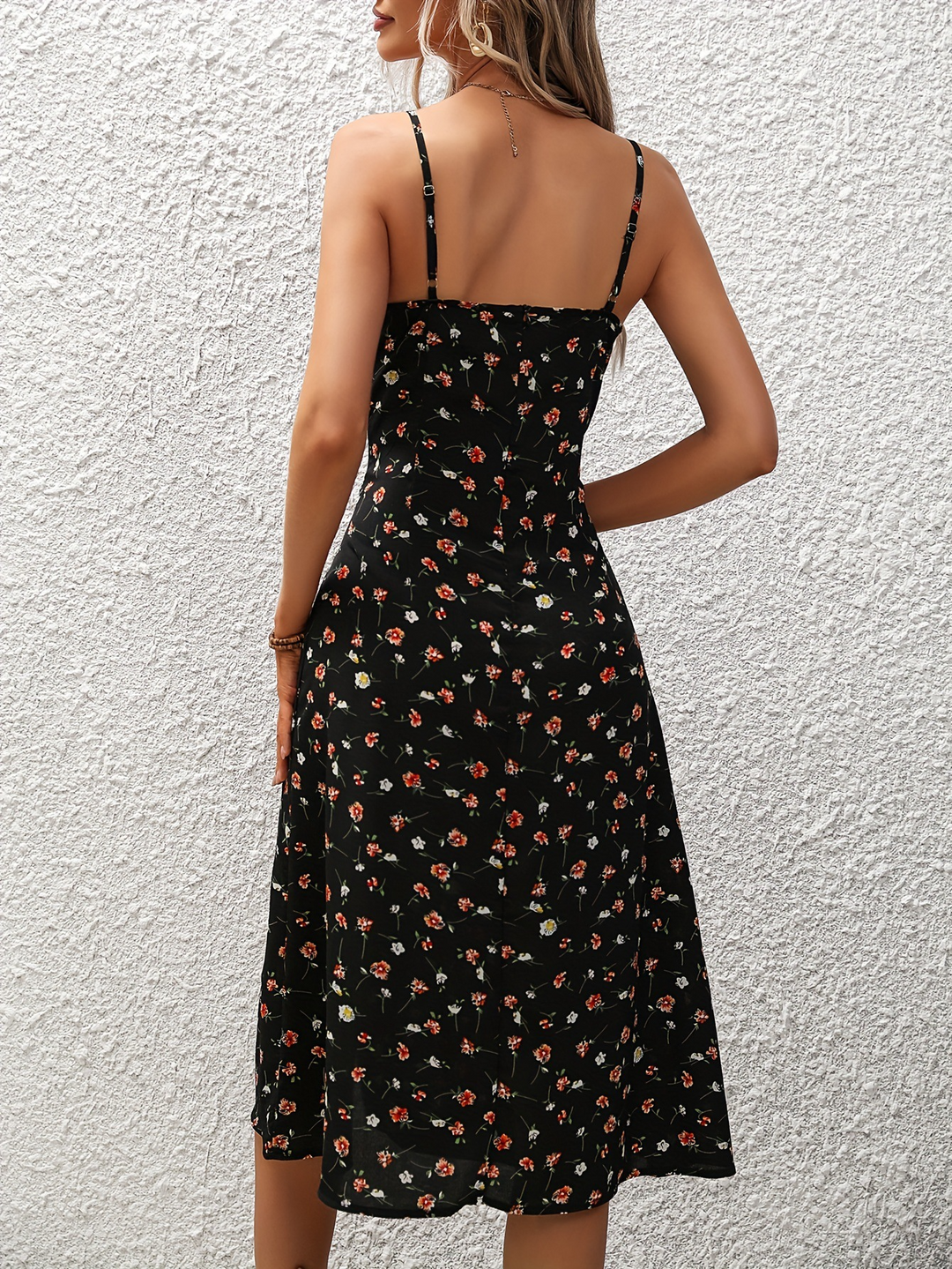 Zomerse Polkadot Jurk met Spaghettibandjes