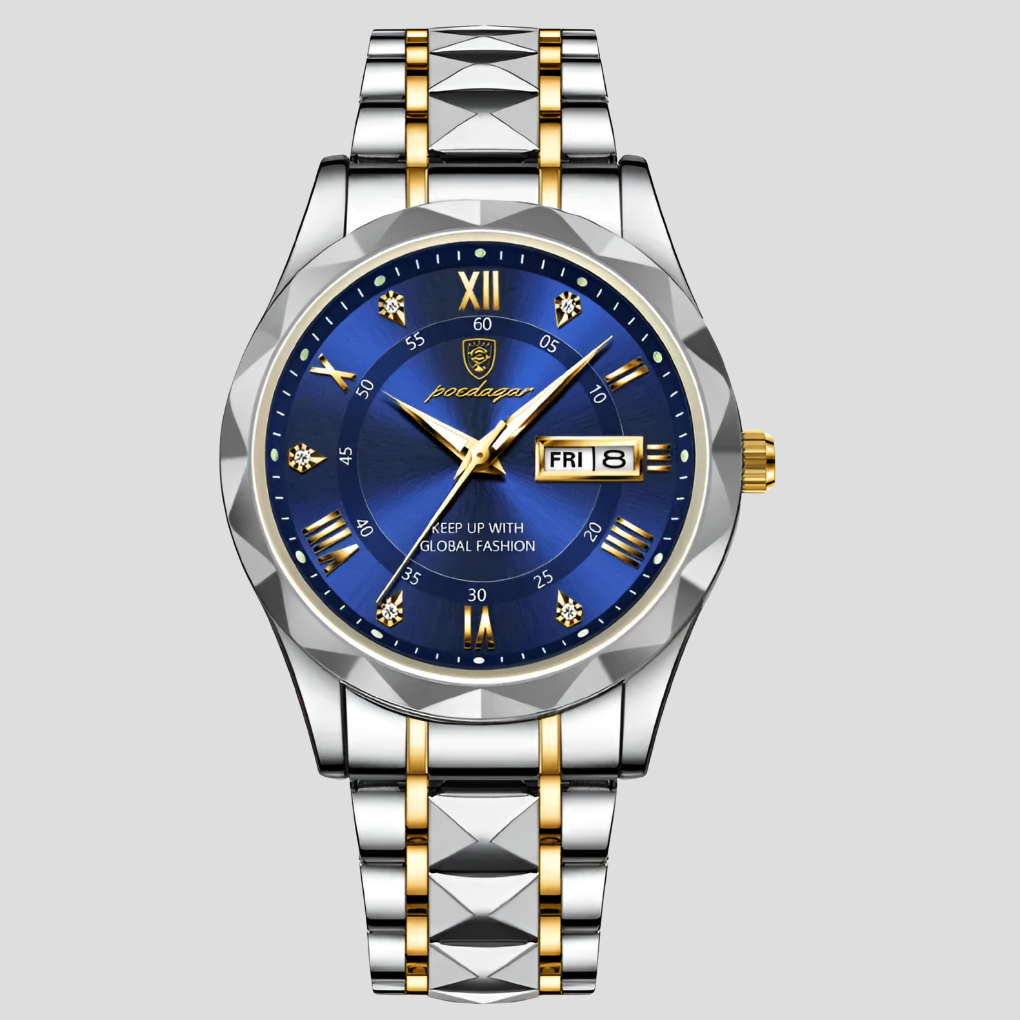 Luxe herenhorloge van roestvrij staal voor dagelijks gebruik