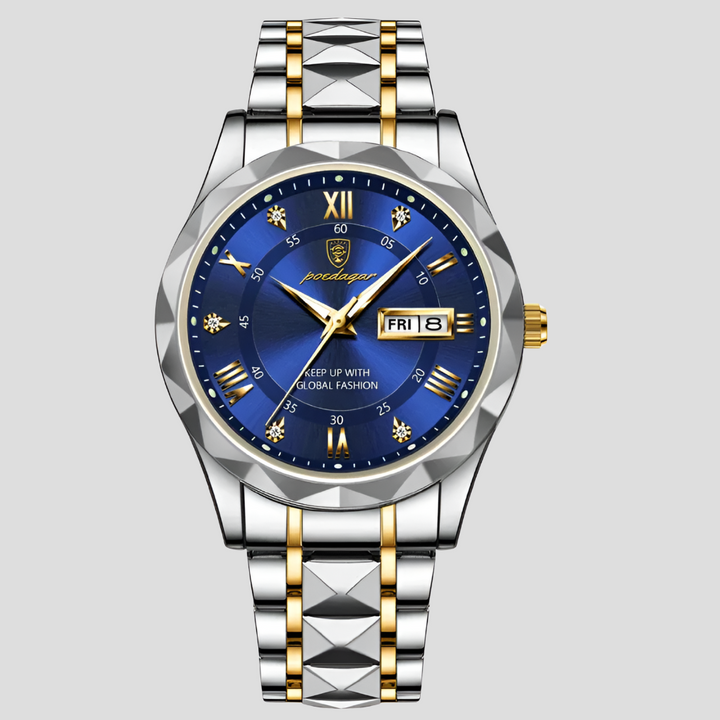 Luxe herenhorloge van roestvrij staal voor dagelijks gebruik