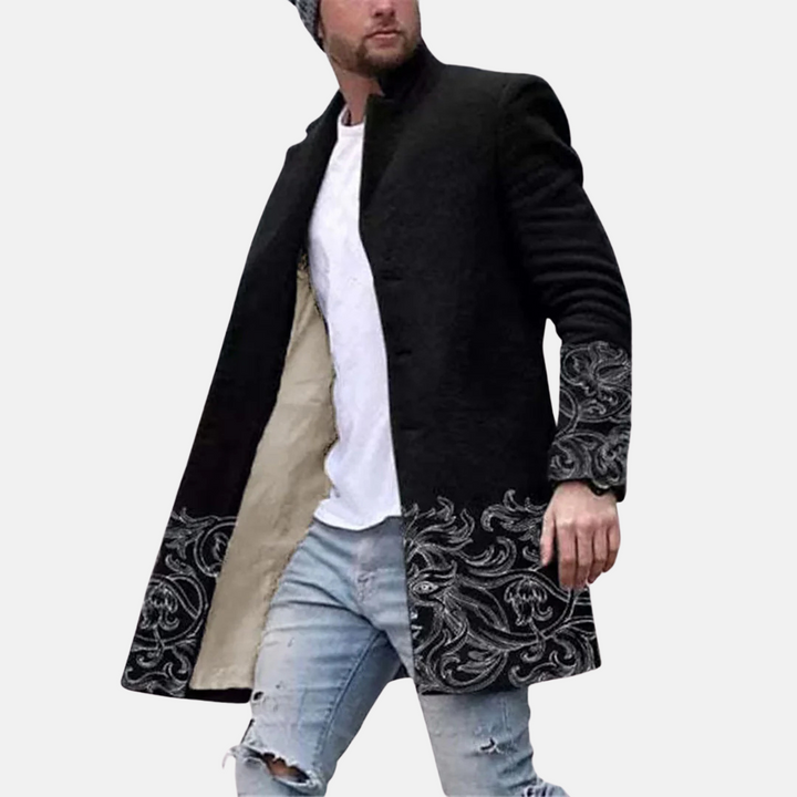 Grafische Mantel Jas met Streetwear Flair